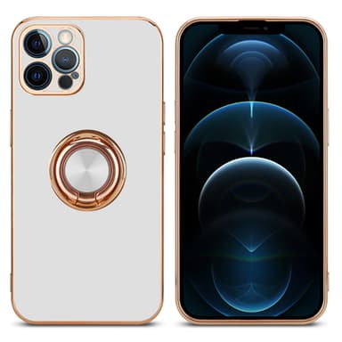 iPhone 12 PRO MAX silikondeksel case (hvit)