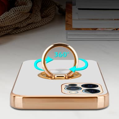 iPhone 12 PRO MAX silikondeksel case (hvit)