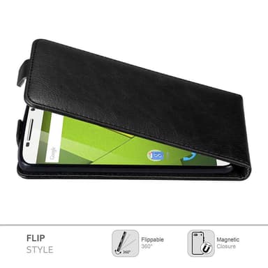 Motorola MOTO X PLAY deksel flip cover (svart)
