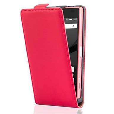 Sony Xperia Z5 COMPACT Deksel Flip Case (rød)