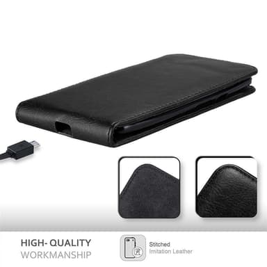 Motorola MOTO X PLAY deksel flip cover (svart)