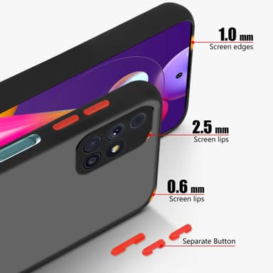 Samsung Galaxy M31s Deksel Case Cover (Svart)