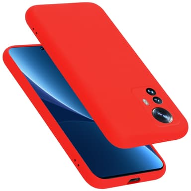 Xiaomi 12 PRO silikondeksel case (rød)