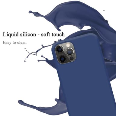 iPhone 12 / 12 PRO silikondeksel case (blå)