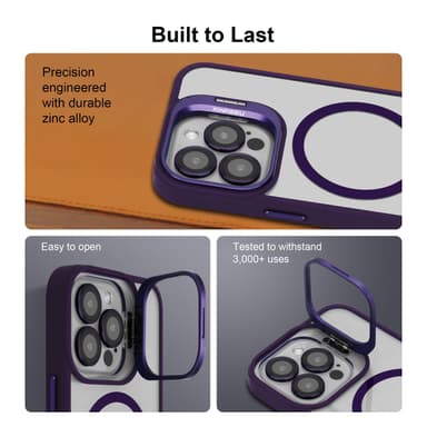 iPhone 15 PRO deksel kompatibel MagSafe (Lilla)
