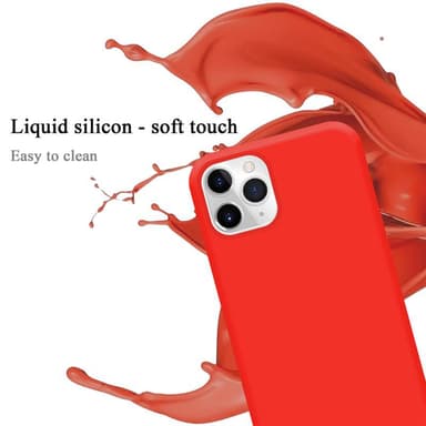 iPhone 11 PRO silikondeksel case (rød)