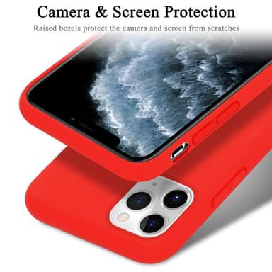 iPhone 11 PRO silikondeksel case (rød)