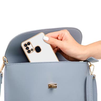 Samsung Galaxy M31 silikondeksel case (hvit)