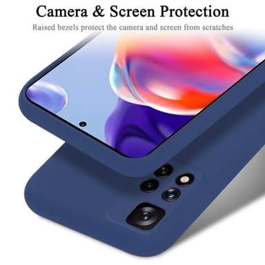 Xiaomi RedMi NOTE 11 PRO+ silikondeksel case (blå)