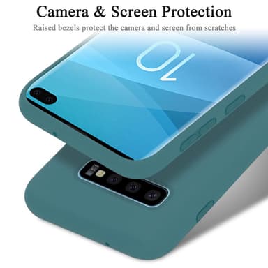 Samsung Galaxy S10 PLUS silikondeksel case (grønn)