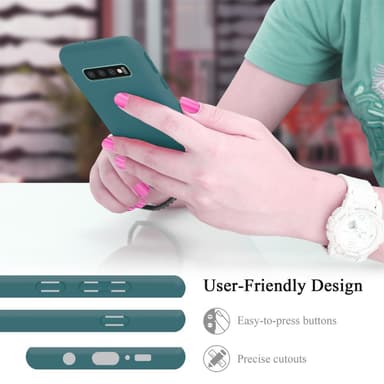 Samsung Galaxy S10 PLUS silikondeksel case (grønn)
