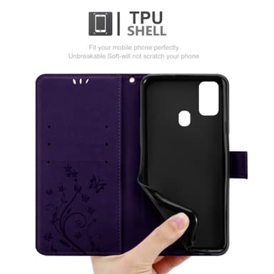 Samsung Galaxy M21 / M30s lommebokdeksel Blomster