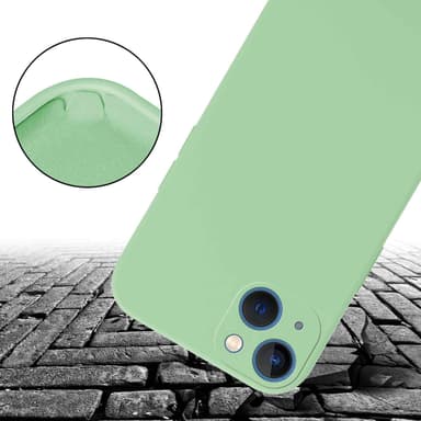 Deksel iPhone 13 med Halskjede (grønn)