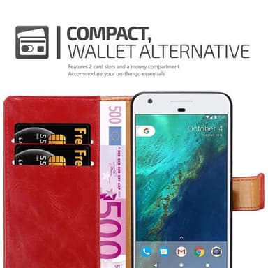Google PIXEL lommebokdeksel etui (rød)