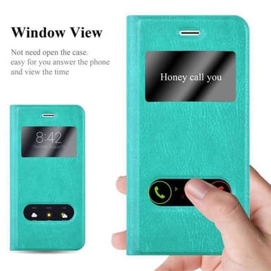 iPhone 6 PLUS / 6S PLUS lommebokdeksel cover (turkis)