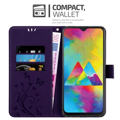 Samsung Galaxy M21 / M30s lommebokdeksel Blomster