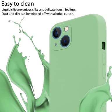 Deksel iPhone 13 med Halskjede (grønn)