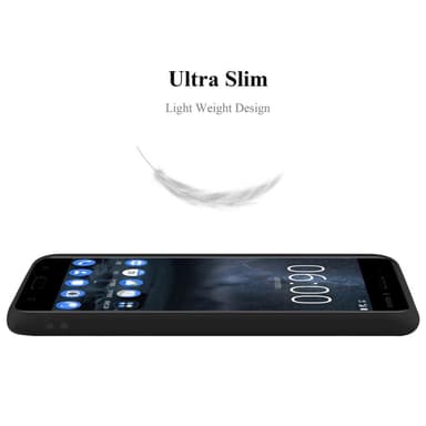 Deksel Nokia 6 2017 Silikon cover (svart)