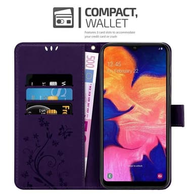 Samsung Galaxy A10 / M10 lommebokdeksel Blomster