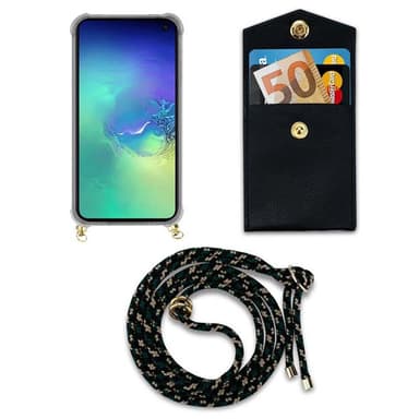 Samsung Galaxy S10e Deksel med Halskjede (brun)