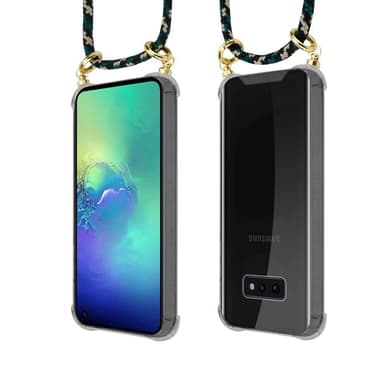 Samsung Galaxy S10e Deksel med Halskjede (brun)