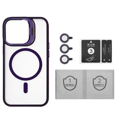 iPhone 15 PRO deksel kompatibel MagSafe (Lilla)