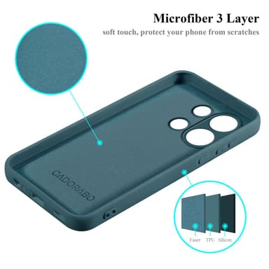 Redmi Note 13 4G silikondeksel case (Grønn)