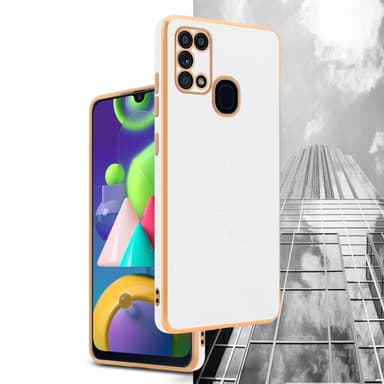Samsung Galaxy M31 silikondeksel case (hvit)