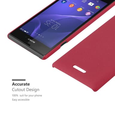 Sony Xperia T3 Hardt Deksel Cover (rød)