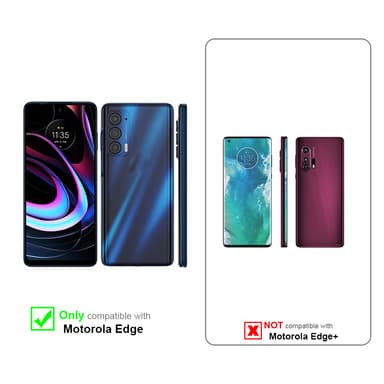 Motorola EDGE lommebokdeksel case (brun)