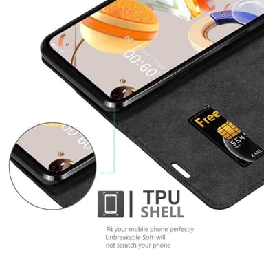 LG K61 lommebokdeksel case (svart)