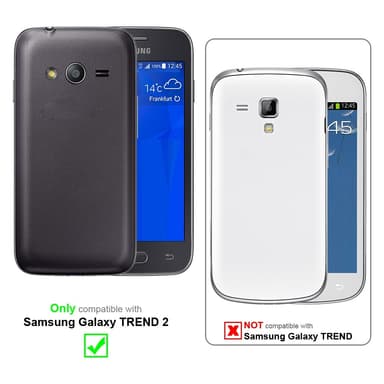 Deksel Samsung Galaxy TREND 2 Veske (Svart)