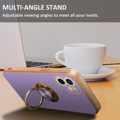 iPhone 11 silikondeksel case (lilla)