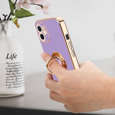 iPhone 11 silikondeksel case (lilla)