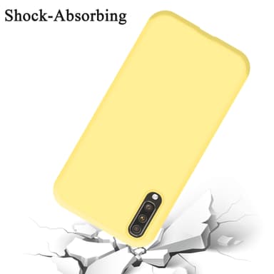 Samsung Galaxy A70 / A70s silikondeksel case (gul)