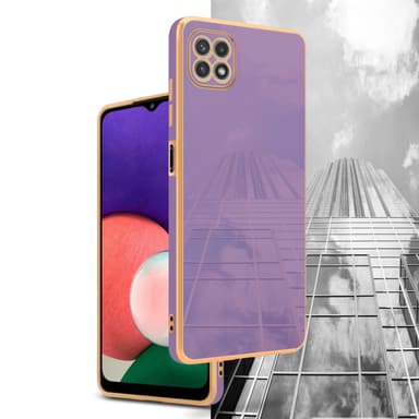 Samsung Galaxy A22 5G silikondeksel case (lilla)