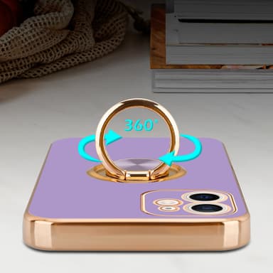 iPhone 11 silikondeksel case (lilla)