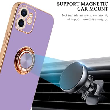 iPhone 11 silikondeksel case (lilla)