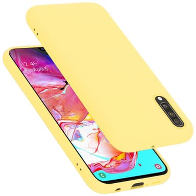 Samsung Galaxy A70 / A70s silikondeksel case (gul)