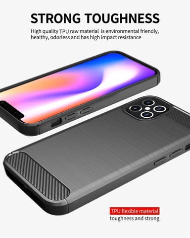 Deksel iPhone 12 PRO MAX ultra slim (svart)