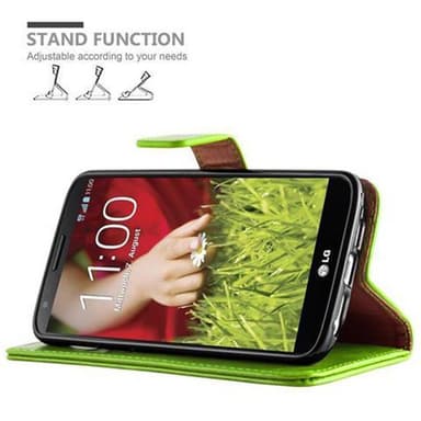 LG G2 lommebokdeksel etui (grønn)