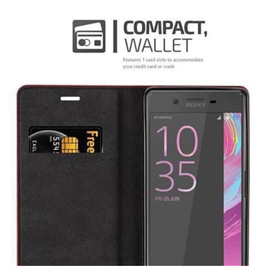 Sony Xperia X lommebokdeksel case (rød)
