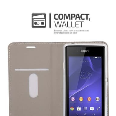 Sony Xperia E3 lommebokdeksel etui (blå)