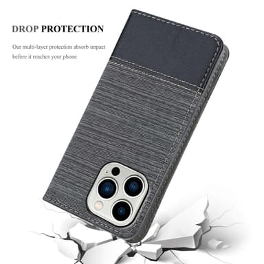 iPhone 14 PRO lommebokdeksel etui (grå)