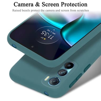 Motorola EDGE 30 silikondeksel case (grønn)