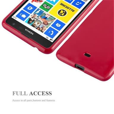 Nokia Lumia 625 Deksel Case Cover (rød)