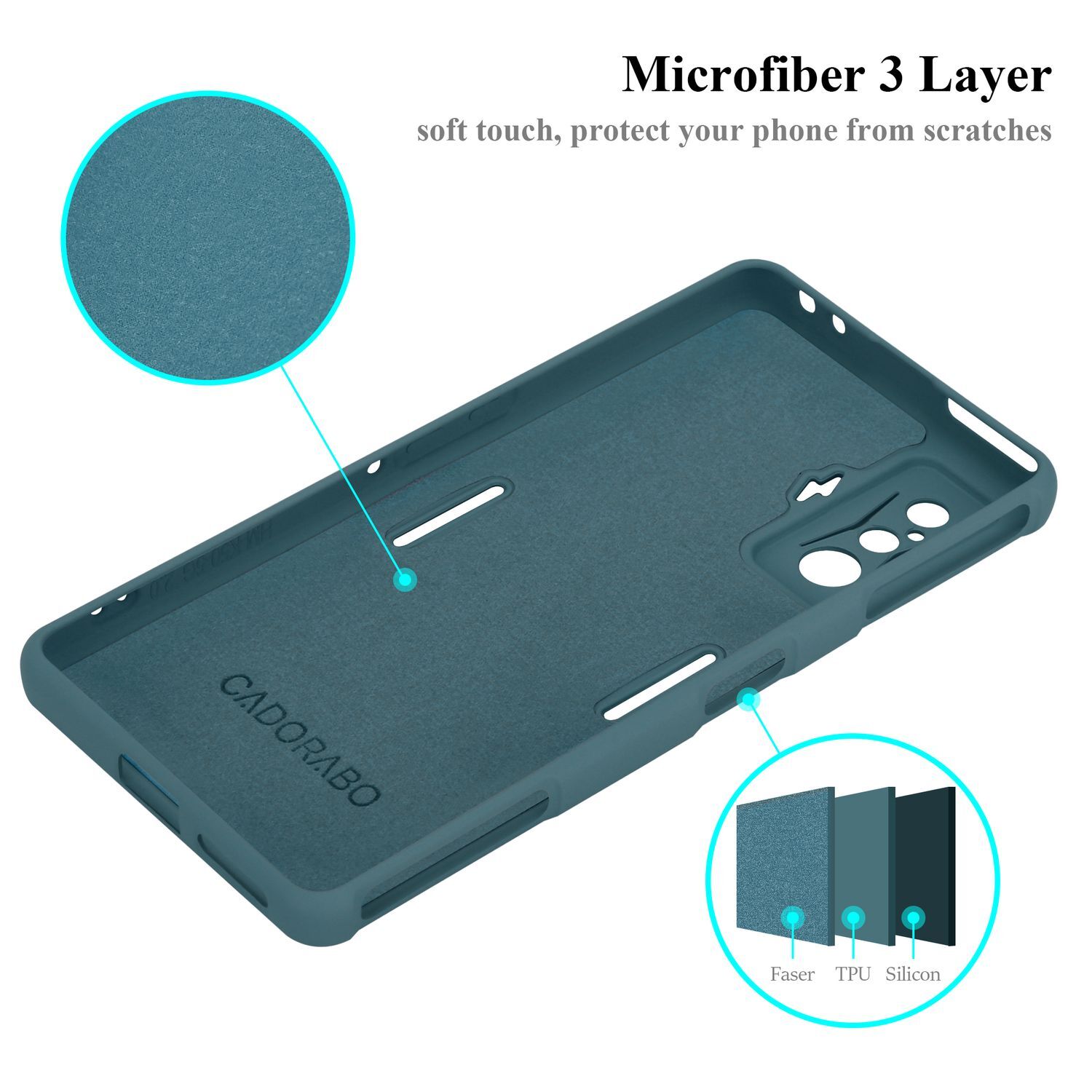 Xiaomi Poco F4 GT silikondeksel case (Grønn)