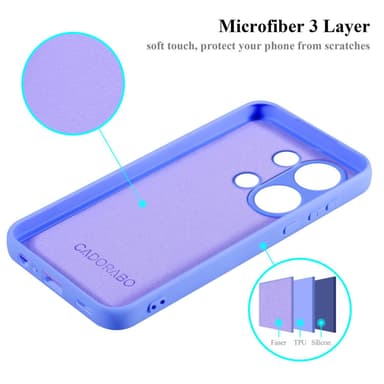Xiaomi Poco M6 Pro silikondeksel case (Lilla)