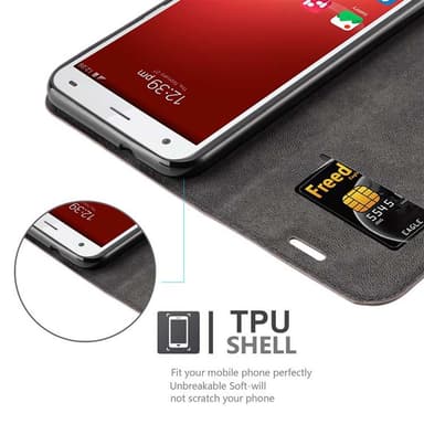 ZTE Blade S6 lommebokdeksel case (brun)