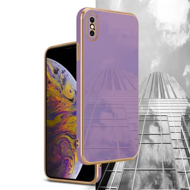 iPhone X / XS silikondeksel case (lilla)